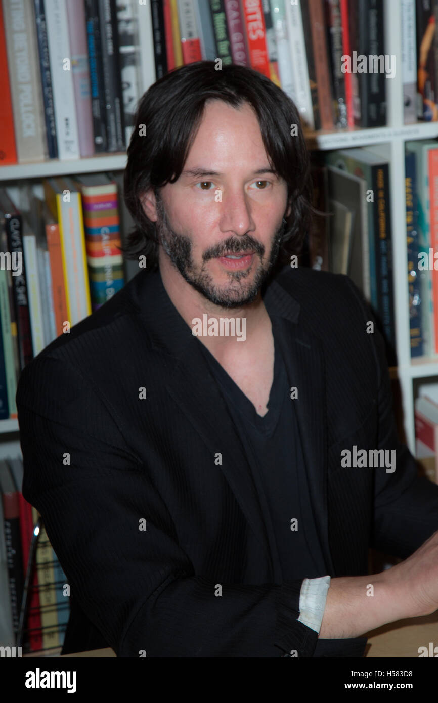 Keanu Reeves attends Alexandra Grant and Keanu Reeves book “Shadows