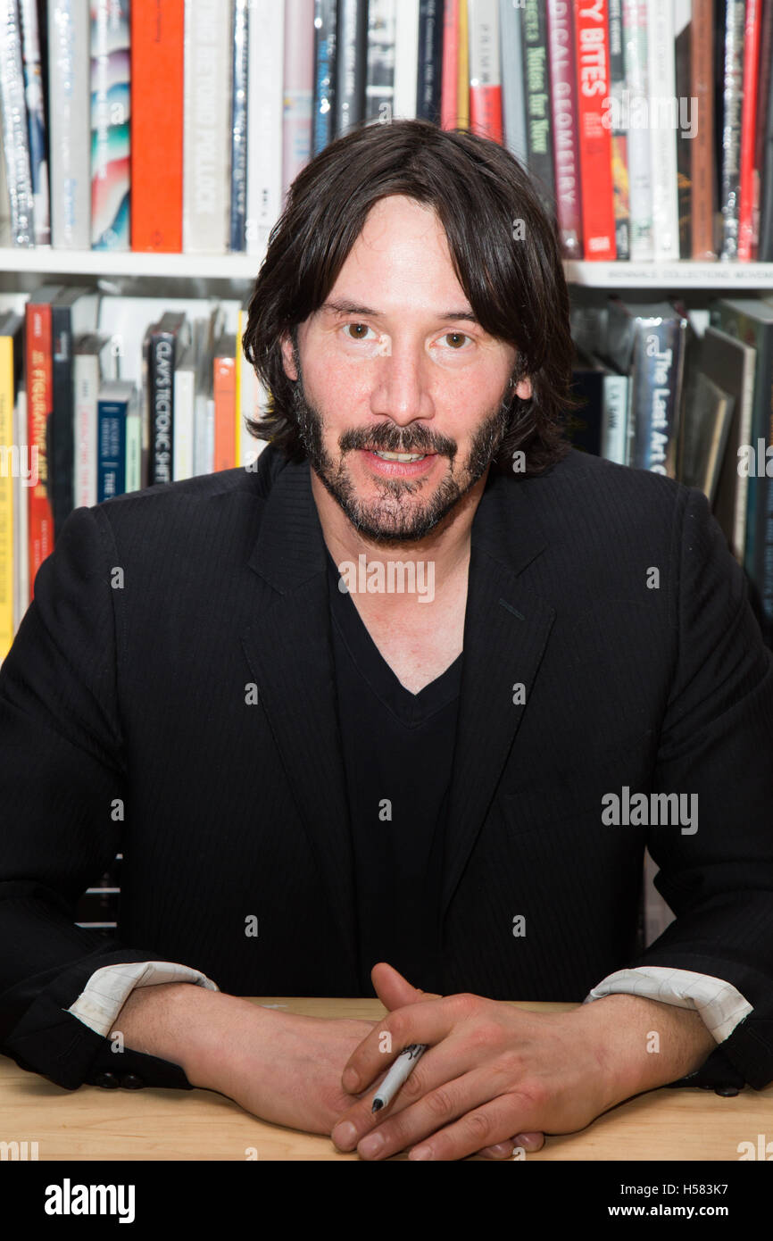 Keanu Reeves attends Alexandra Grant and Keanu Reeves book “Shadows