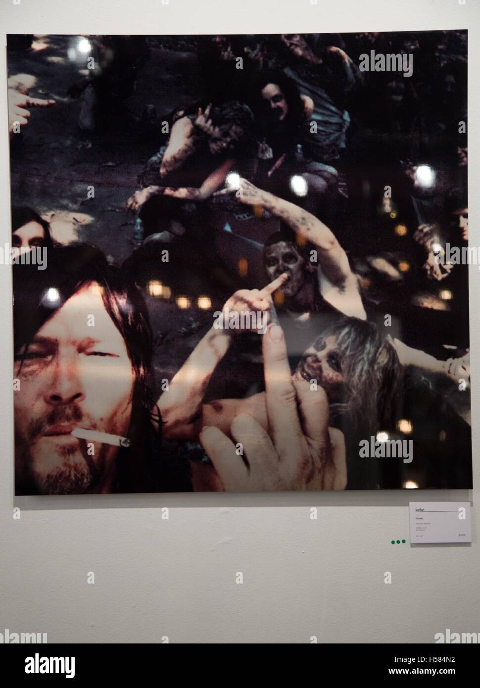 General view of atmosphere during Norman Reedus: A Fine Art Photography Exhibition at Voila! Gallery on November 12, 2015 in Los Angeles, California, USA Stock Photo