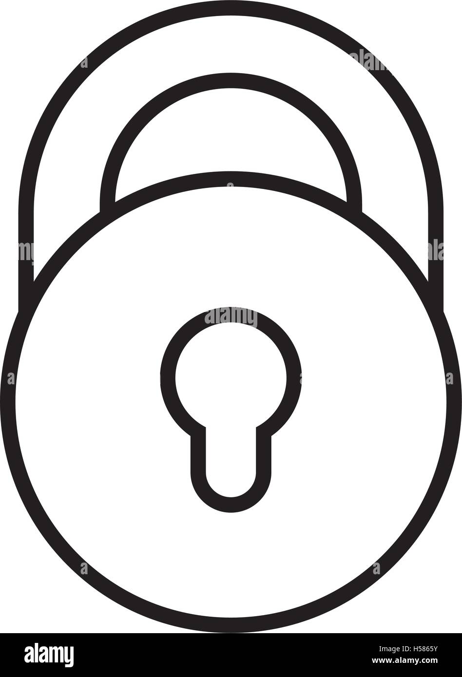 safe secure padlock isolated icon Stock Vector Image & Art - Alamy