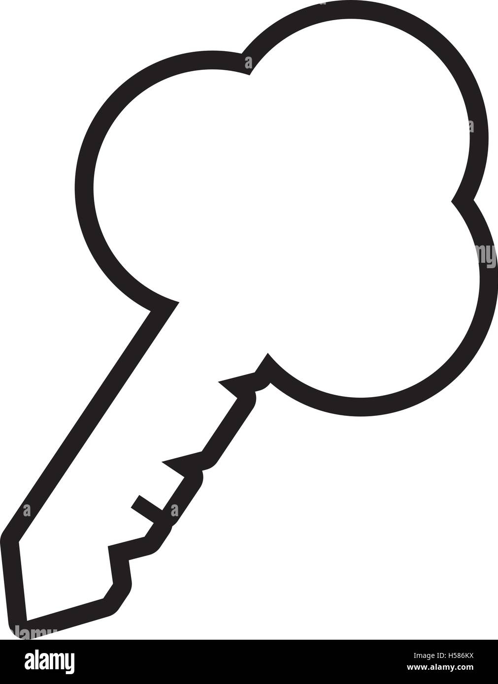 key shape security isolated icon Stock Vector Image & Art - Alamy