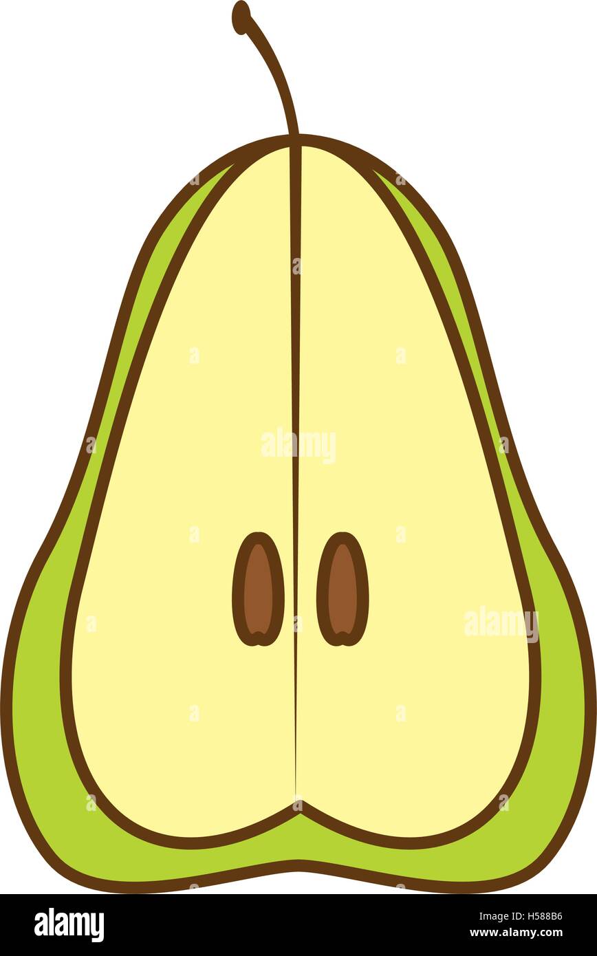 pear fresh fruit isolated icon Stock Vector Image & Art - Alamy