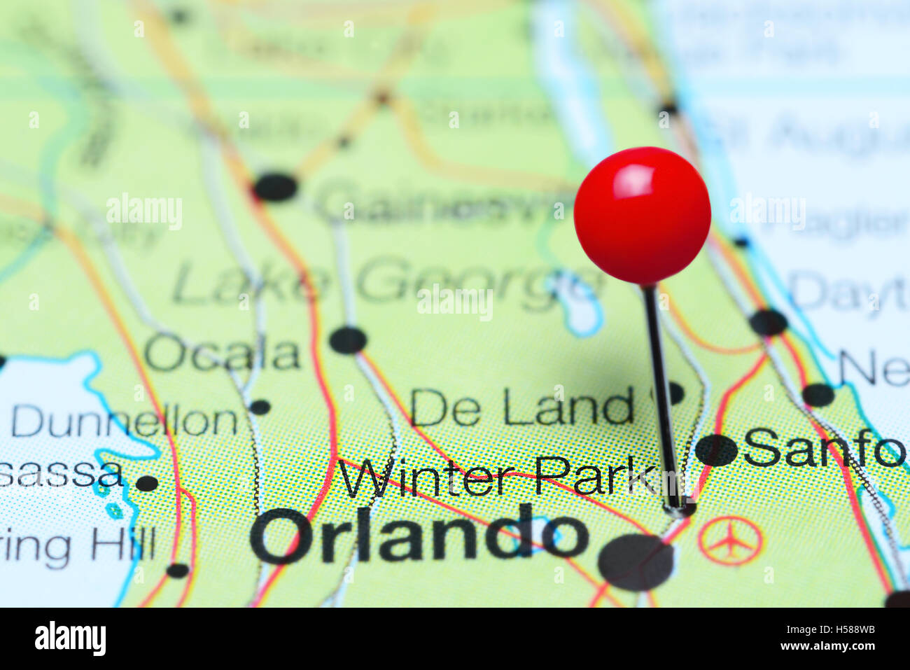 Winter park florida map hires stock photography and images Alamy