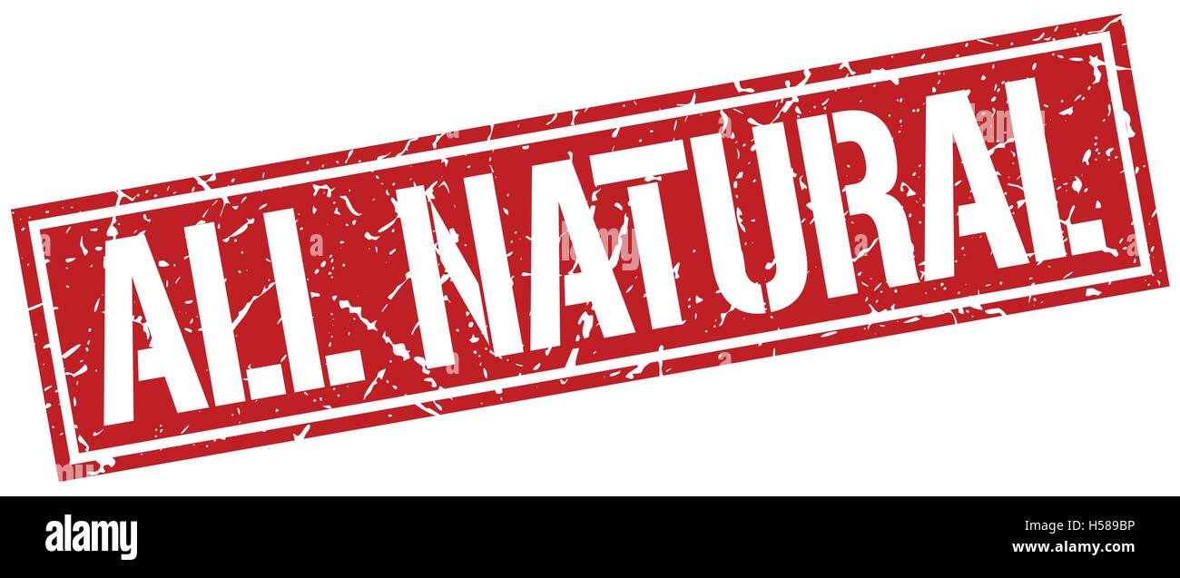 all natural square grunge stamp Stock Vector Image & Art - Alamy