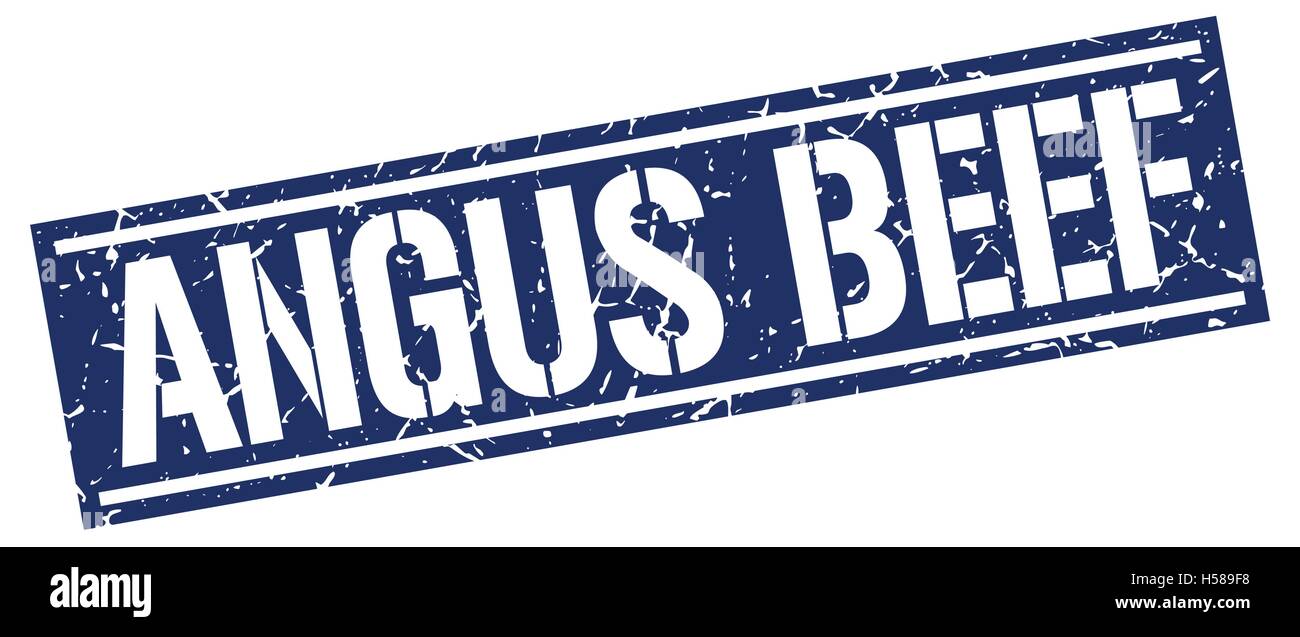 angus beef square grunge stamp Stock Vector Image & Art - Alamy