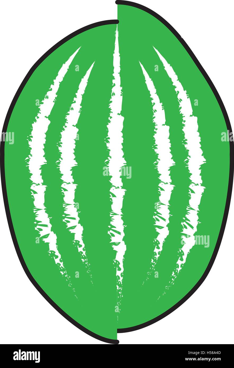 watermelon fresh fruit isolated icon Stock Vector Image & Art - Alamy