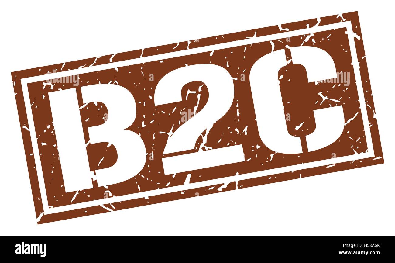 b2c square grunge stamp Stock Vector Image & Art - Alamy