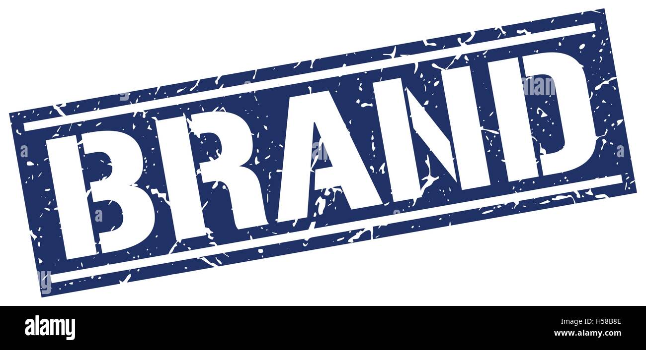 brand square grunge stamp Stock Vector Image & Art - Alamy