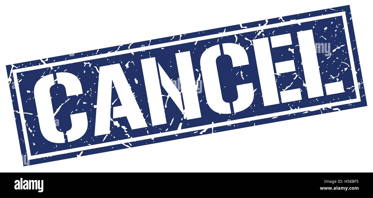 Cancel square stamp grunge Stock Vector Images - Alamy