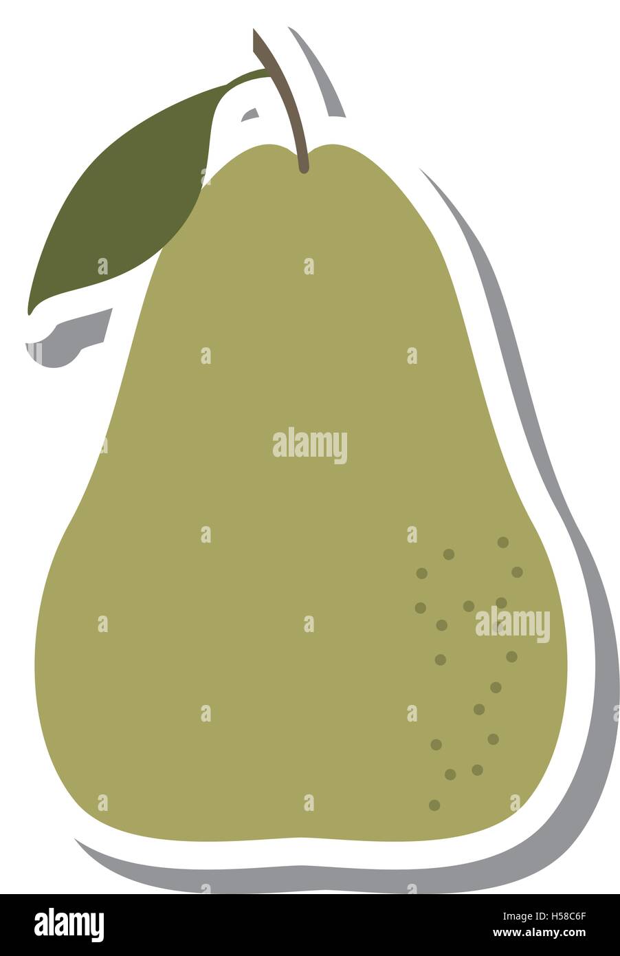 pear fresh fruit isolated icon Stock Vector Image & Art - Alamy