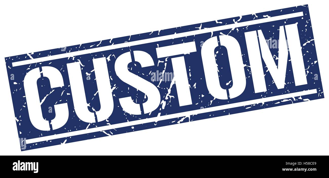 custom square grunge stamp Stock Vector Image & Art - Alamy
