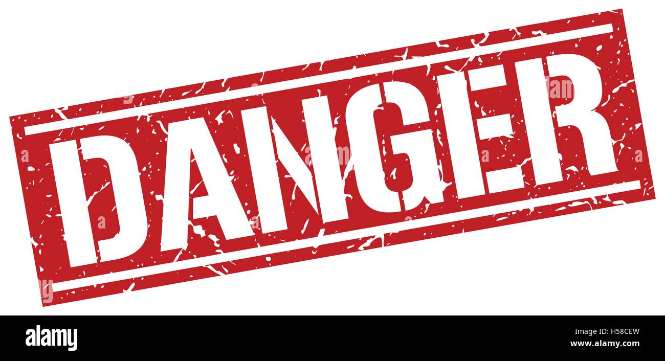 danger square grunge stamp Stock Vector Image & Art - Alamy