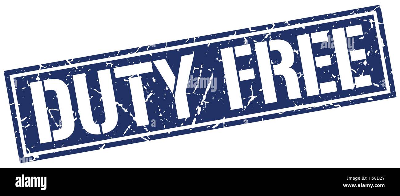 duty free square grunge stamp Stock Vector Image & Art - Alamy