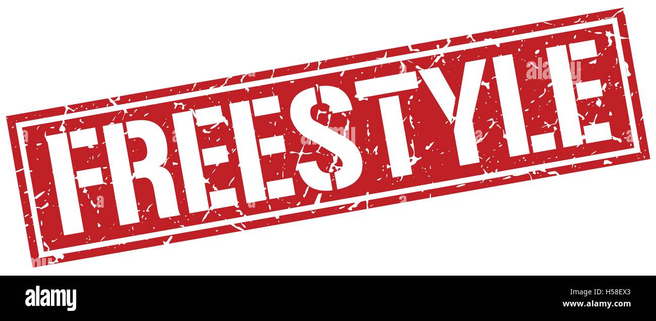 freestyle square grunge stamp Stock Vector Image & Art - Alamy