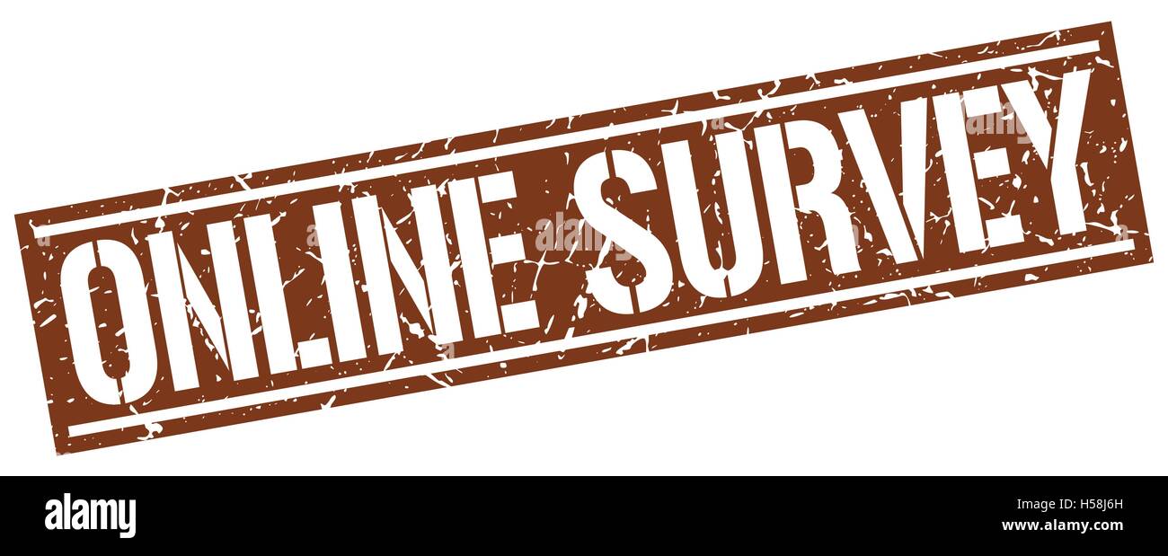 online survey square grunge stamp Stock Vector Image & Art - Alamy