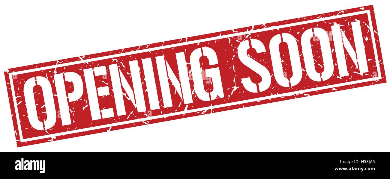 opening soon square grunge stamp Stock Vector Image & Art - Alamy