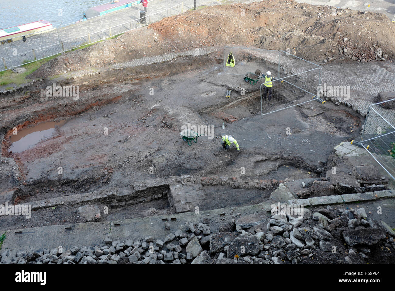 Archaeological dig, UK Stock Photo
