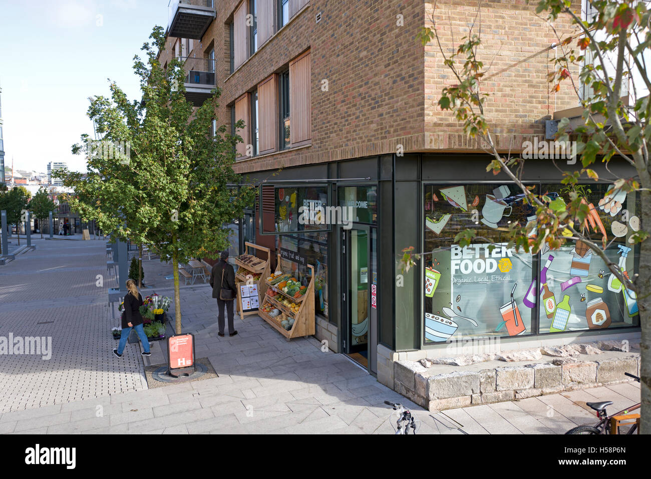 The Better Food Company shop, "Gaol Ferry Steps", Bristol Stock Photo