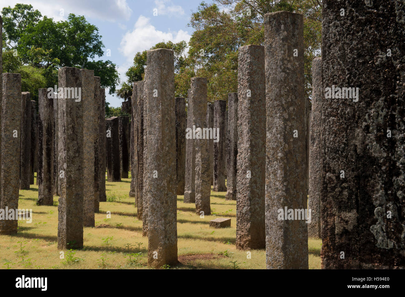 Brazen palace in the ancient city of Anuradhapura, Sri Lanka Stock Photo