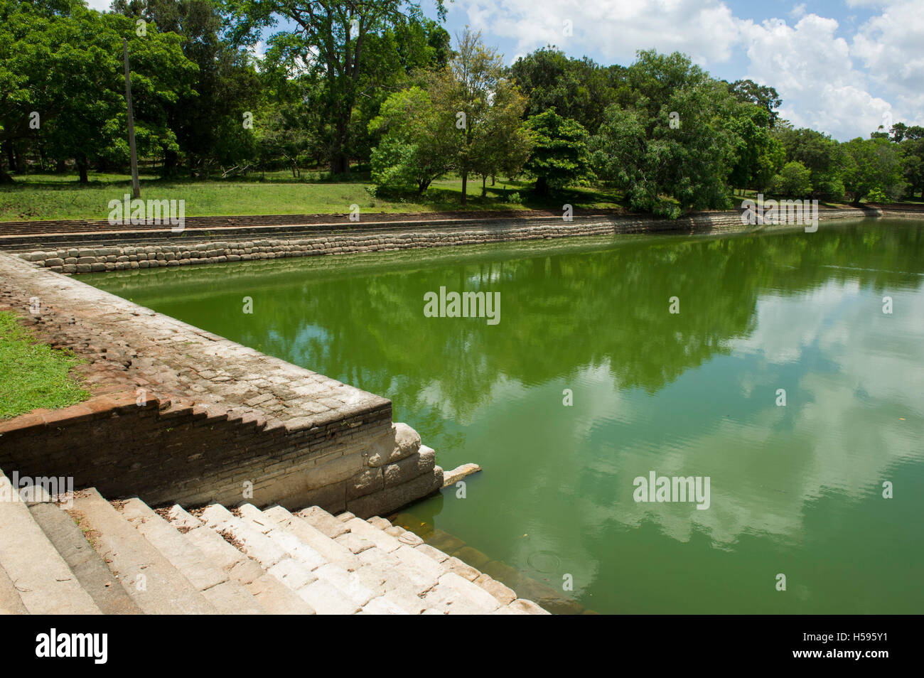 Ath Pokuna, Elephant pond, Anuradhapura, Sri Lanka Stock Photo Alamy