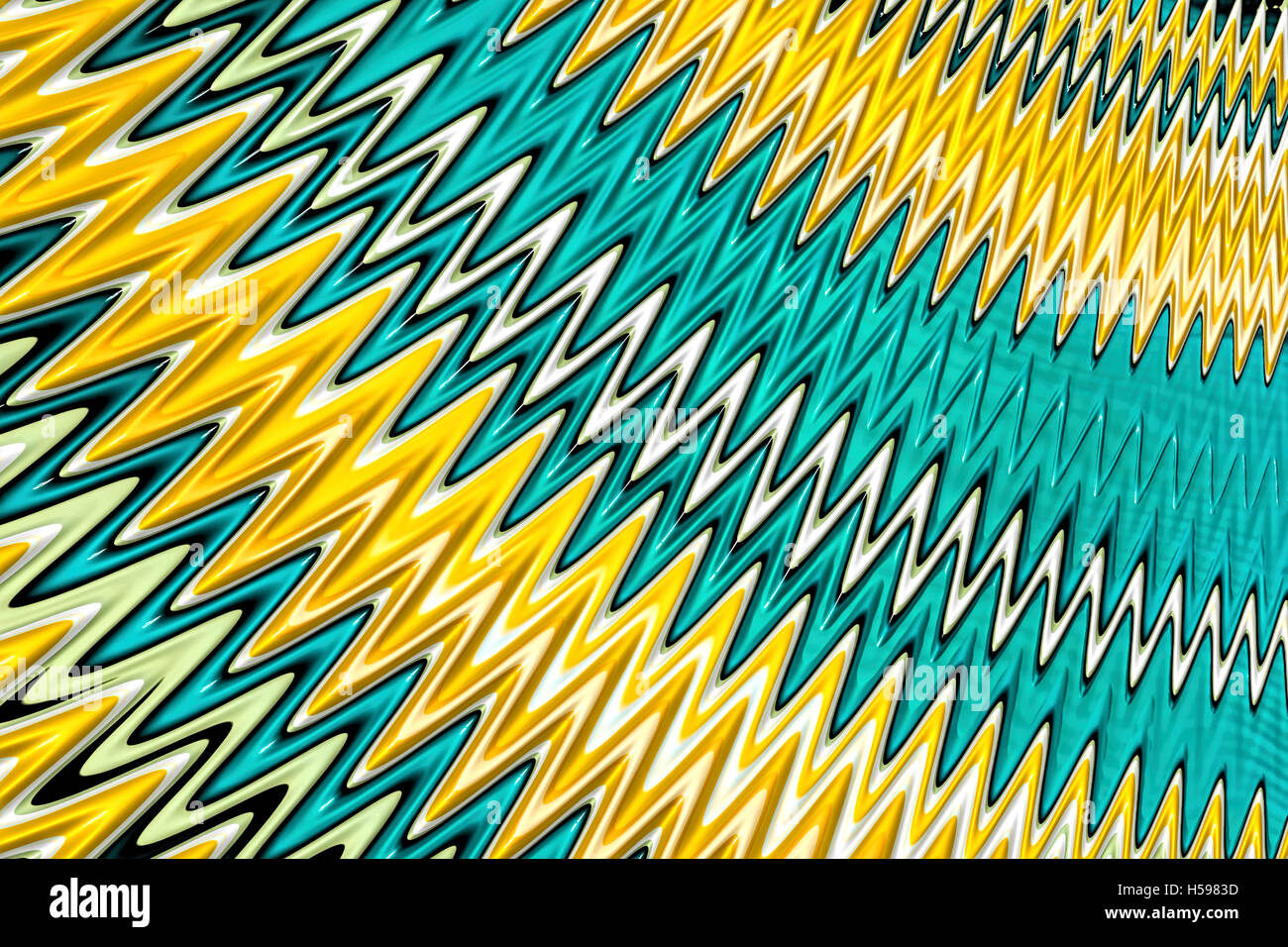 Abstract zigzag background - digitally generated image Stock Photo