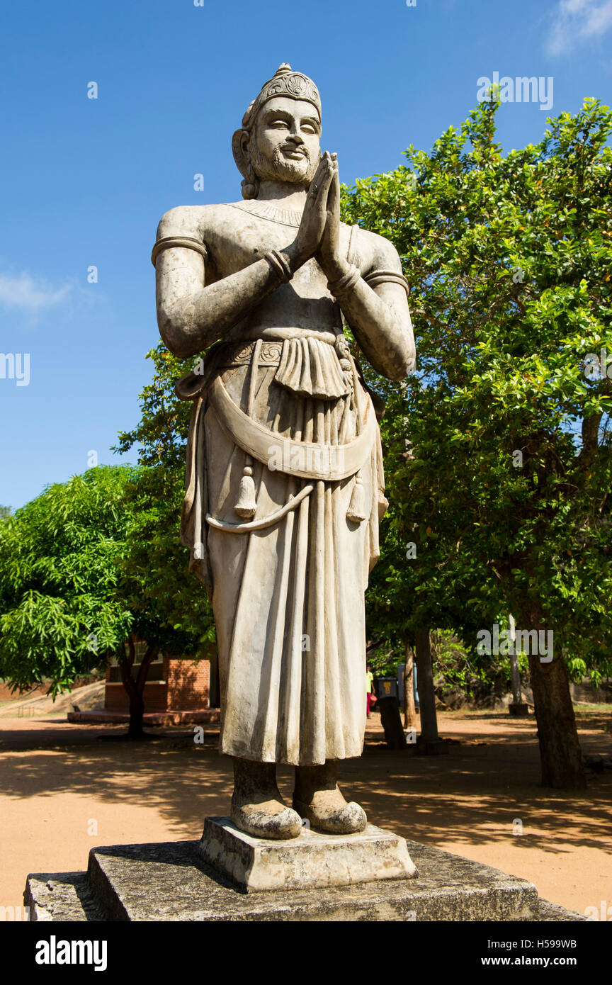 Statue of King Devanampiya Tissa, Mihintale, Anuradhapura, Sri Lanka