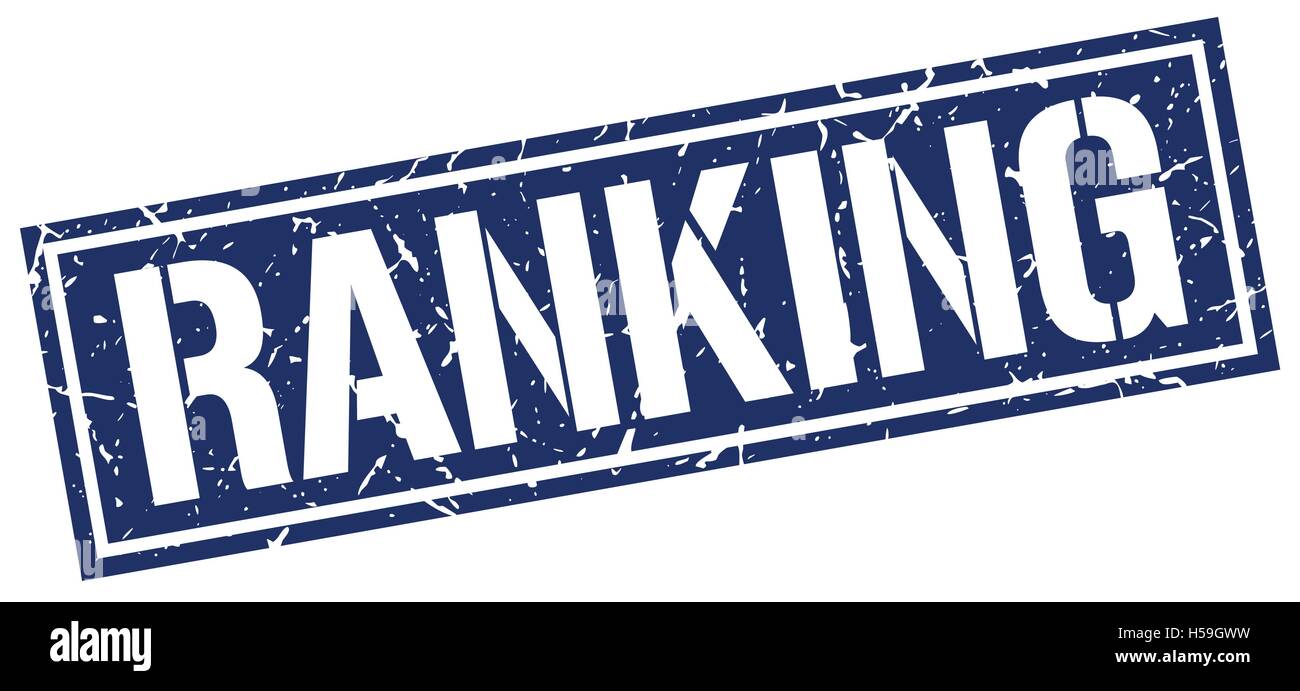 ranking stamp. ranking square grunge sign. ranking Stock Vector Image ...