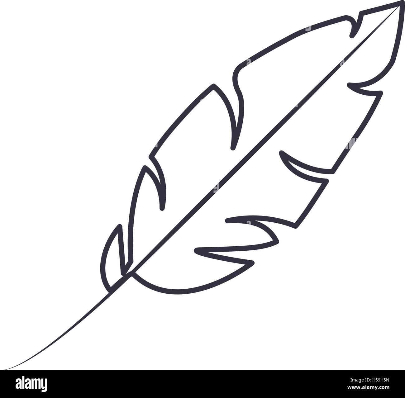 Isolated feather plume design Stock Vector Image & Art - Alamy