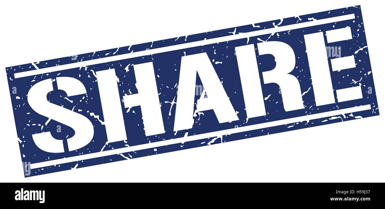 share square grunge stamp Stock Vector