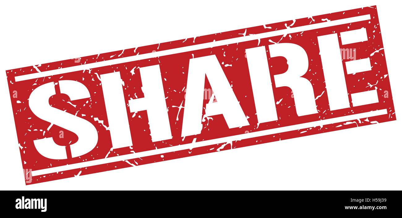 share square grunge stamp Stock Vector