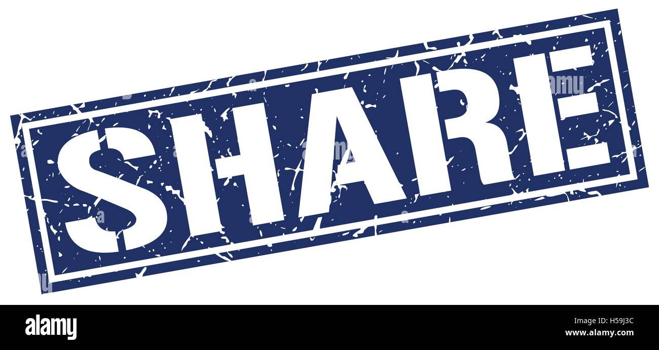 share square grunge stamp Stock Vector