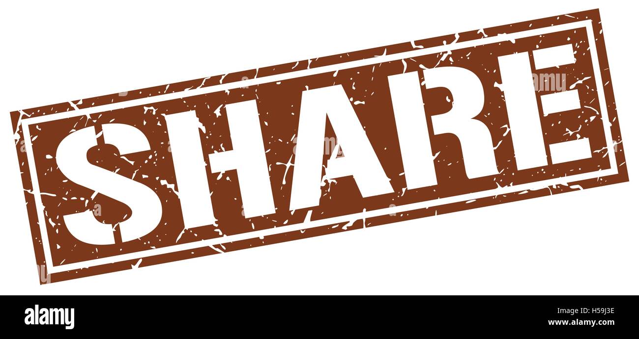 share square grunge stamp Stock Vector
