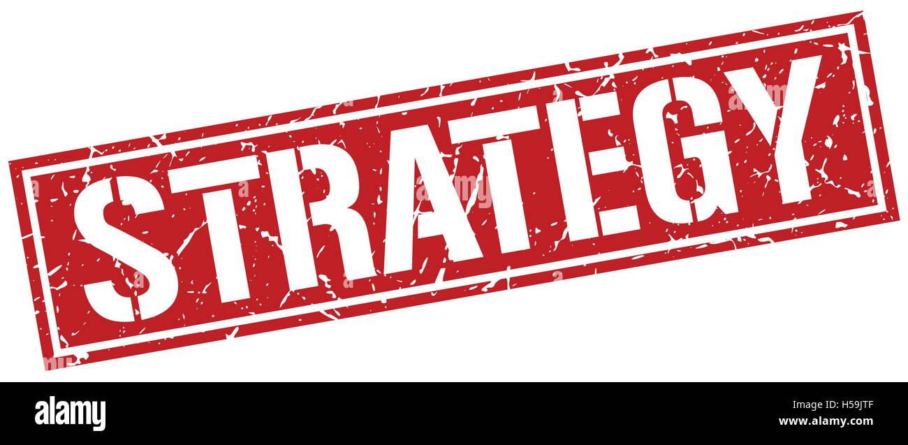 Strategy stamp square grunge hi-res stock photography and images - Alamy