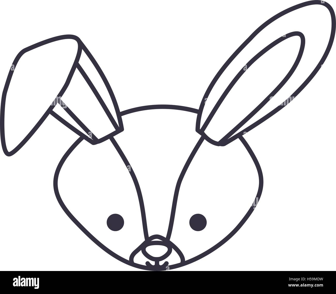 Isolated rabbit cartoon design Stock Vector Image & Art - Alamy