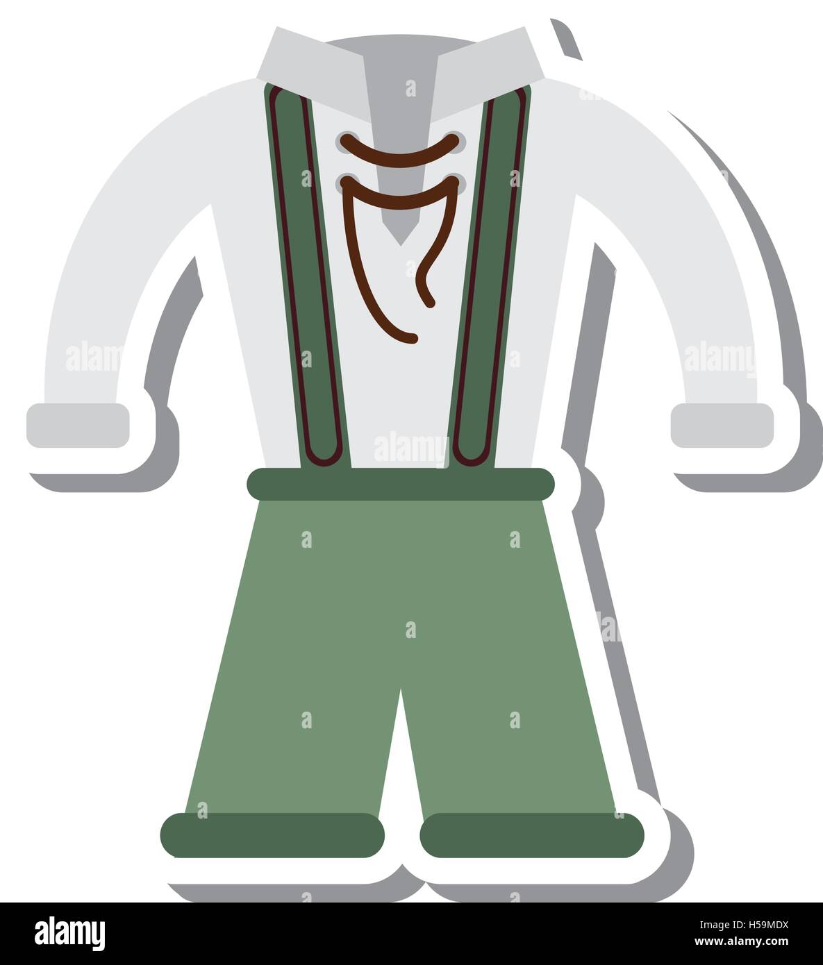 German traditional male costume Stock Vector Image & Art - Alamy
