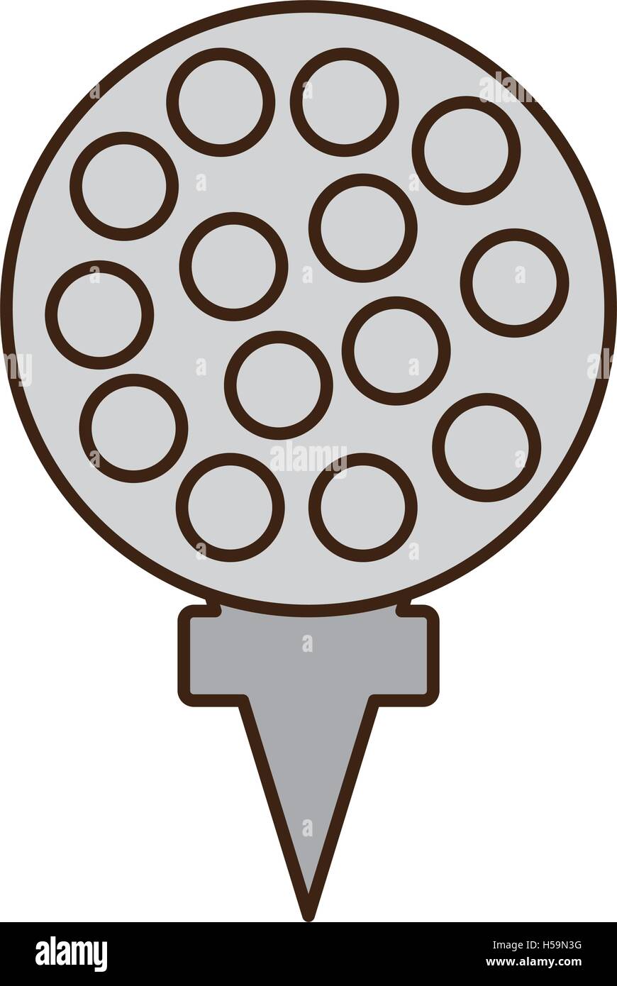 golf ball isolated icon Stock Vector Image & Art - Alamy
