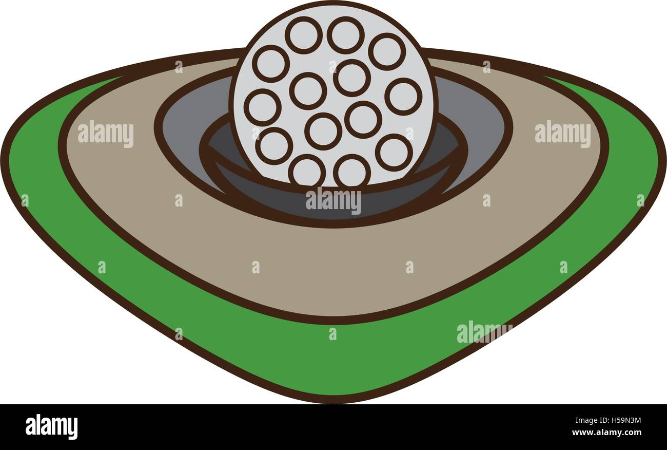 golf ball isolated icon Stock Vector Image & Art - Alamy