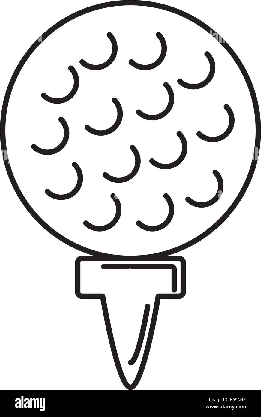golf ball isolated icon Stock Vector Image & Art - Alamy