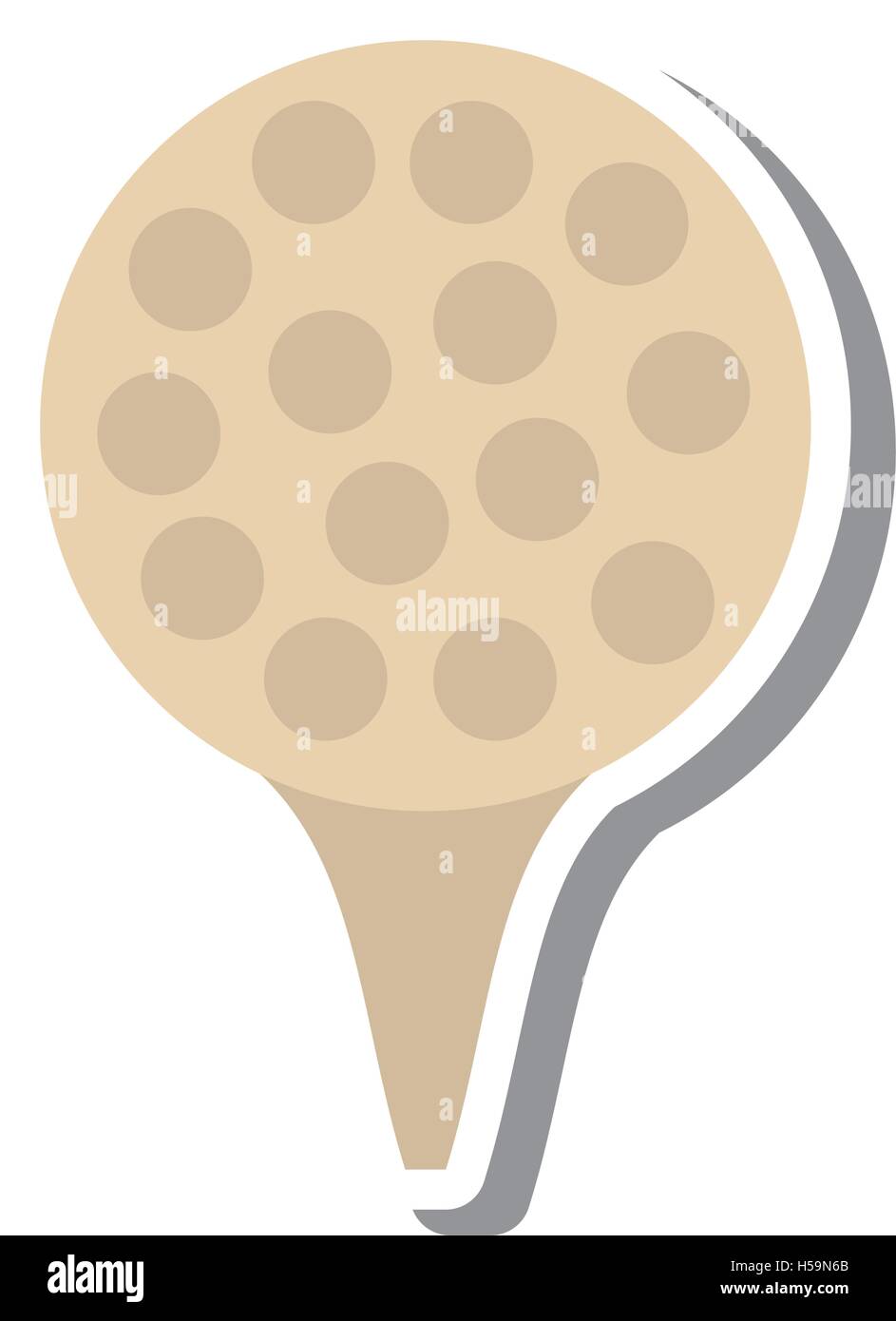 golf ball isolated icon Stock Vector Image & Art - Alamy