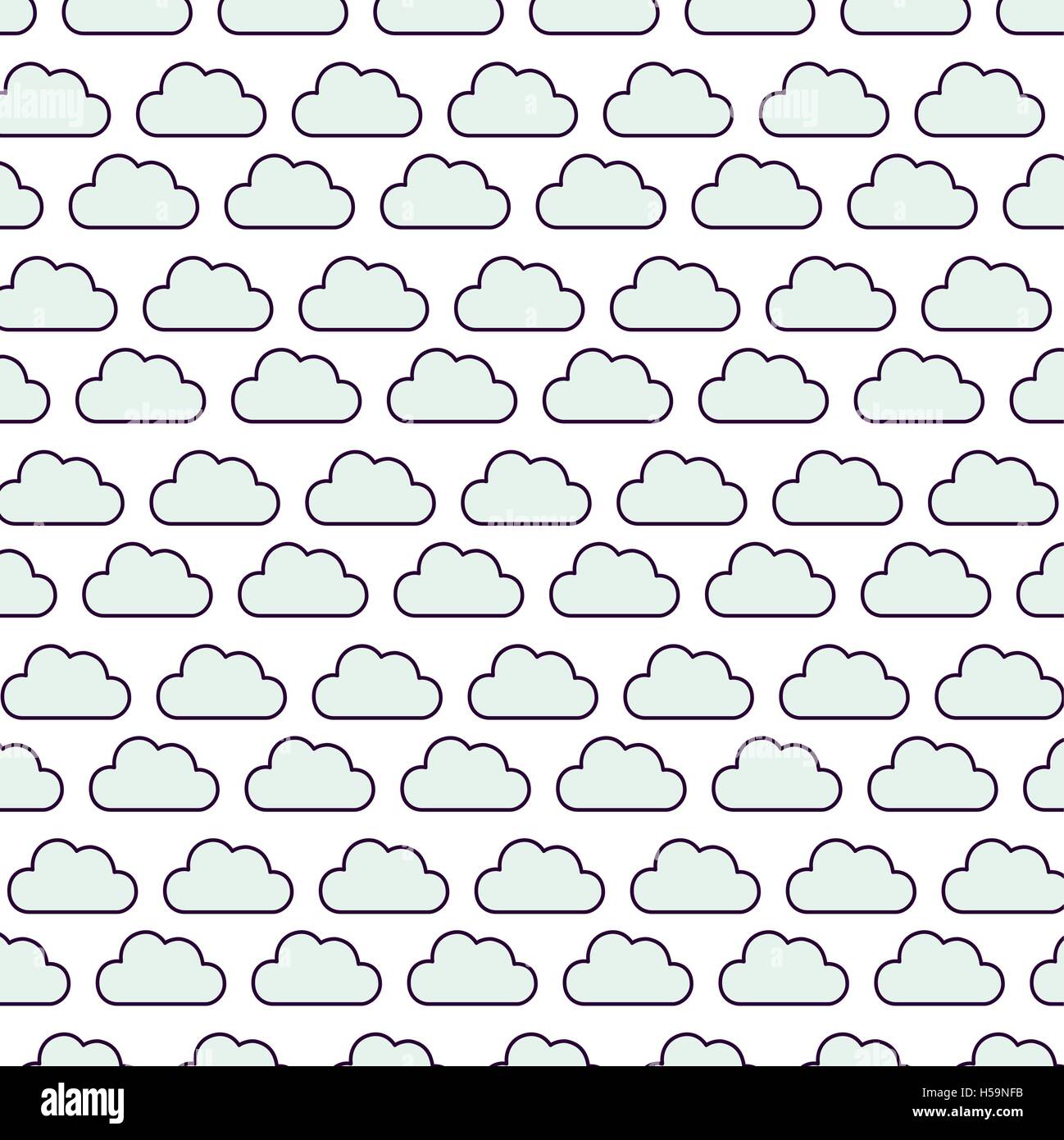 Cloudy weather patterns Stock Vector Images - Alamy