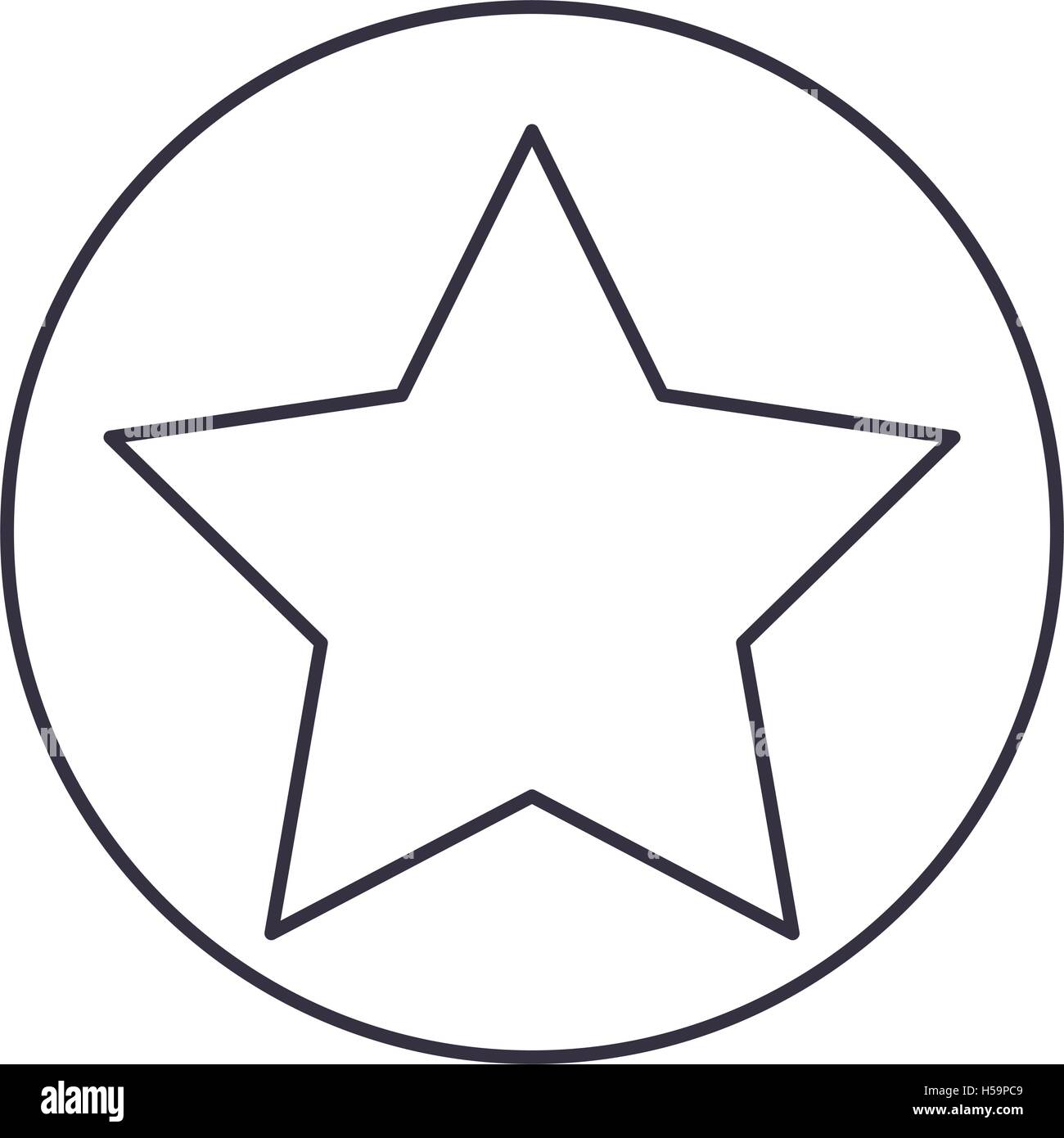 Isolated star inside circle design Stock Vector Image & Art - Alamy