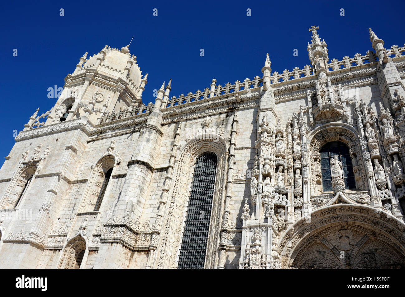 Jeronimos Monastery, Hieronymites Monastery, south gate of Santa-Maria ...