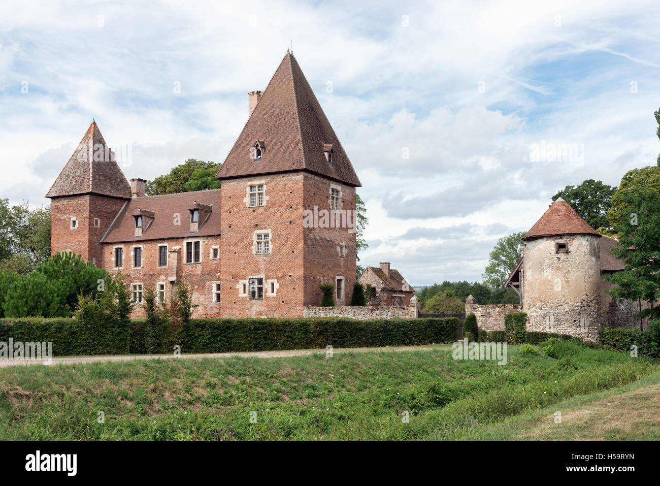 Château de MesseysurGrosne Stock Photo Alamy