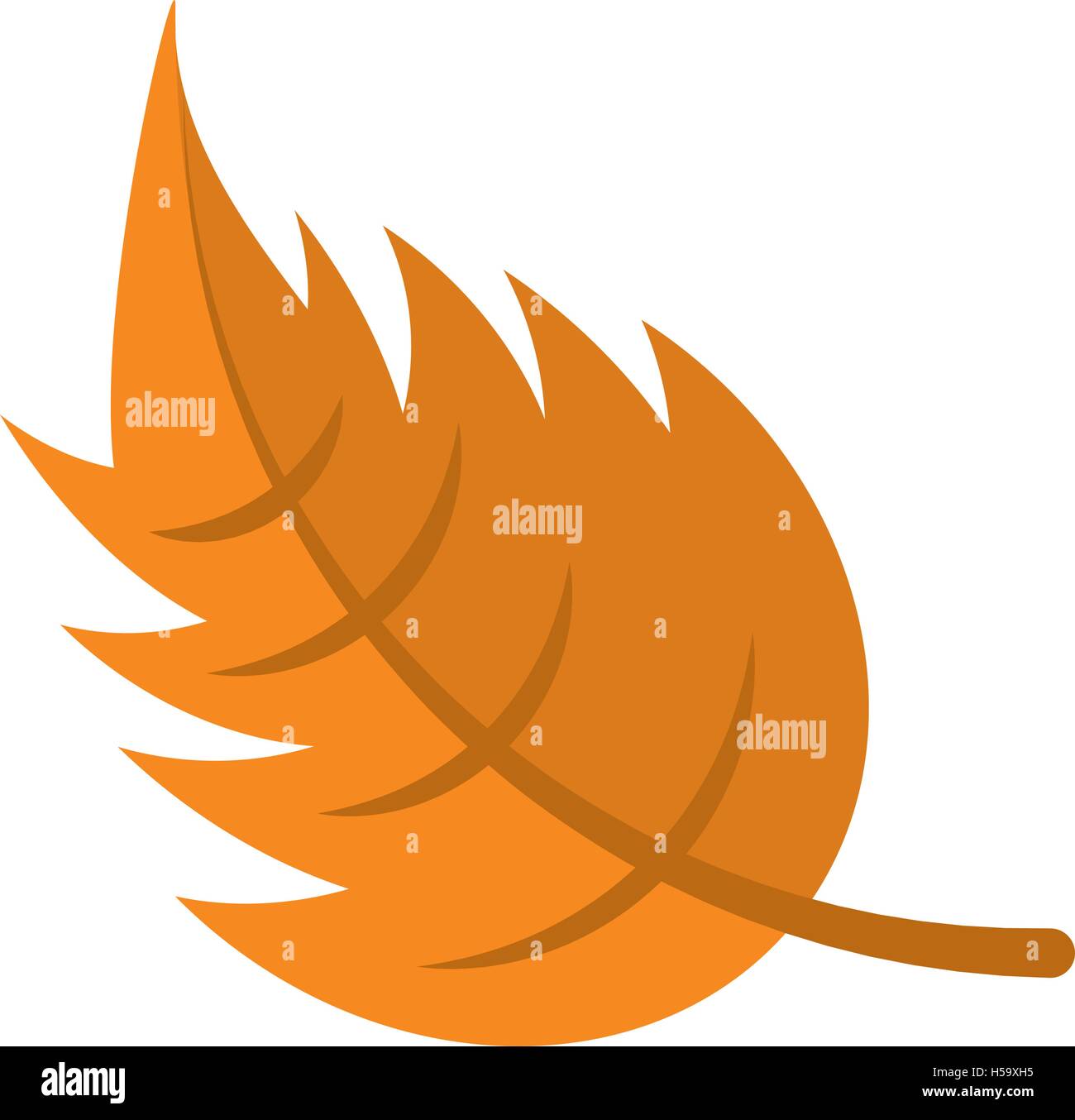 leaf autumn isolated icon Stock Vector Image & Art - Alamy