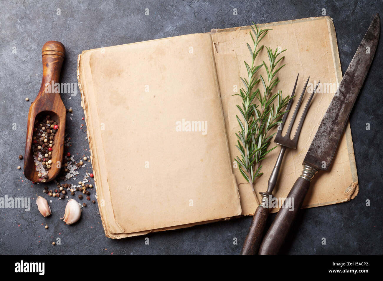 Blank cookbook for your text hi-res stock photography and images
