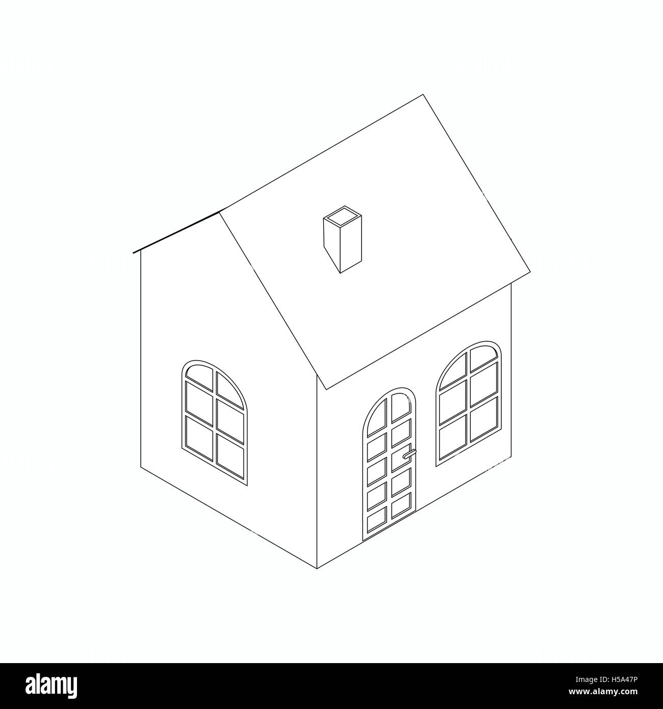 Little house icon, isometric 3d style Stock Vector Image & Art Alamy