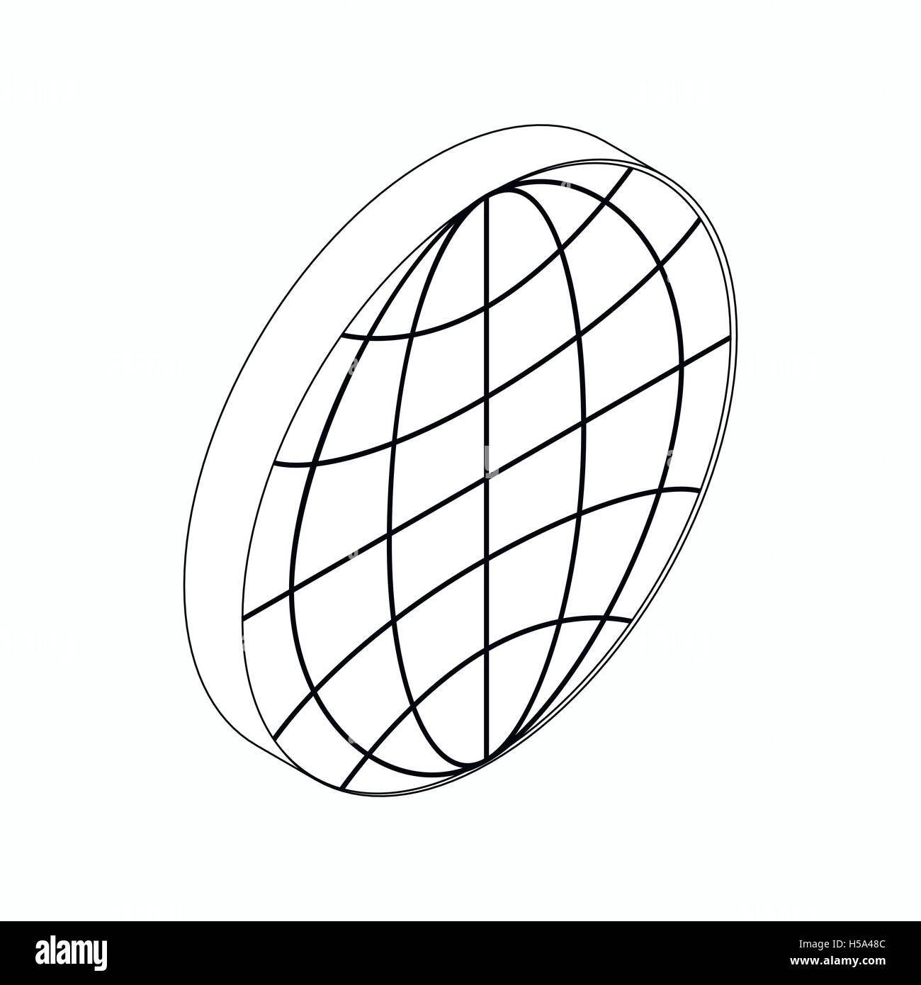 Earth globe emblem icon, isometric 3d style Stock Vector Image & Art ...