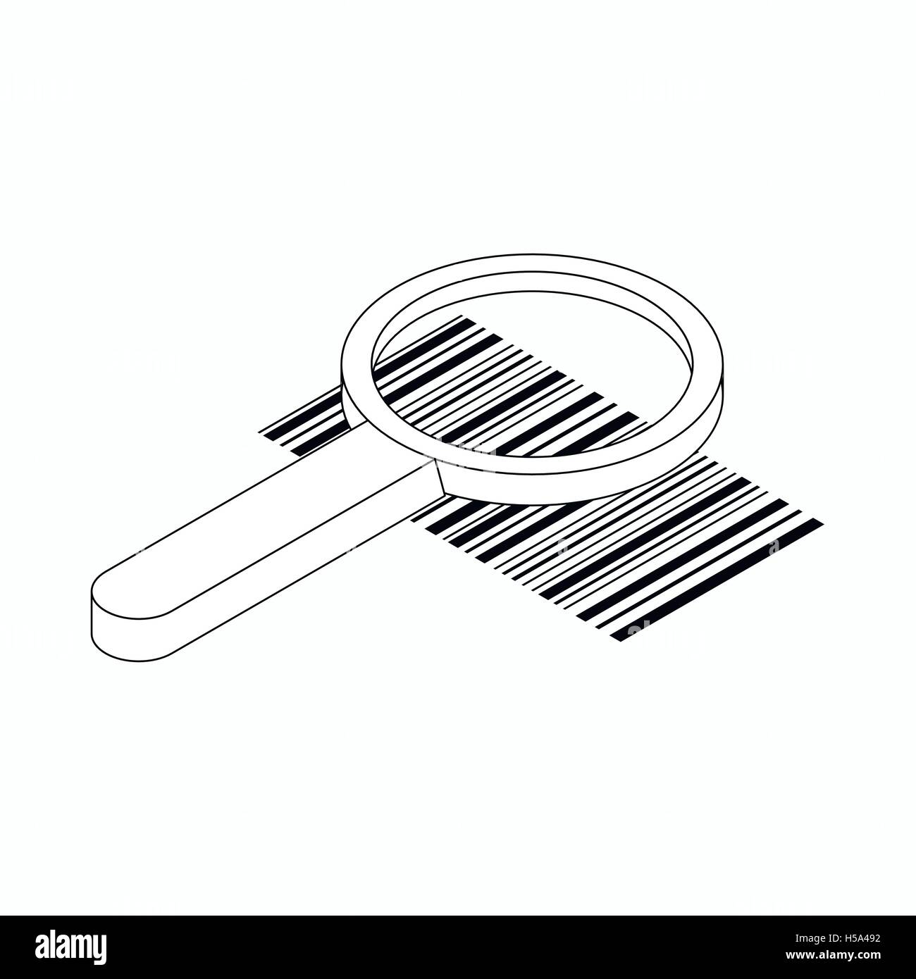 Barcode icon symbol 3d style Stock Vector Images - Alamy