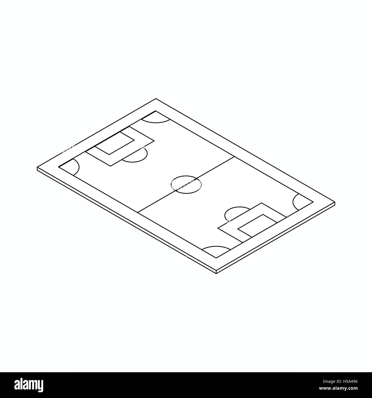 Soccer field icon, isometric 3d style Stock Vector Image & Art - Alamy