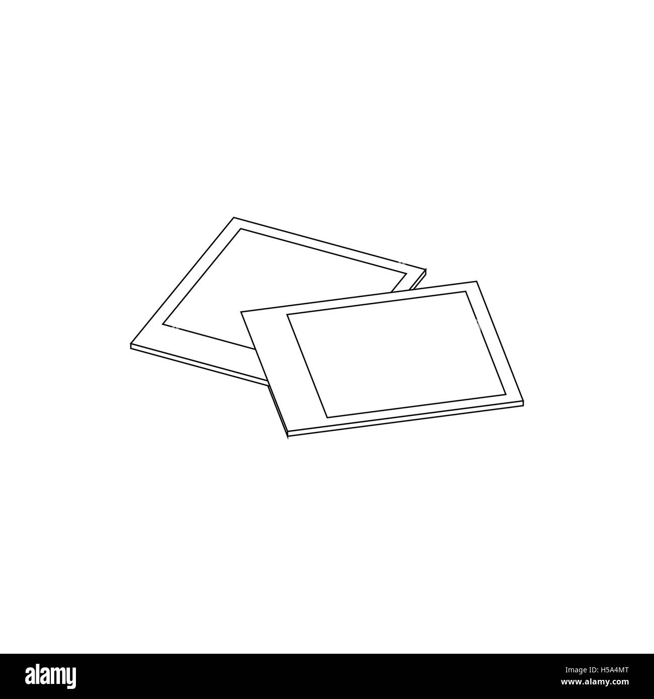 Photos icon, isometric 3d style Stock Vector Image & Art - Alamy